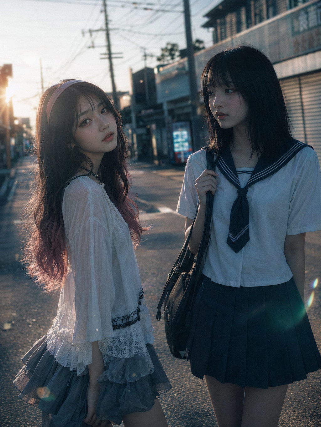 実写の2人