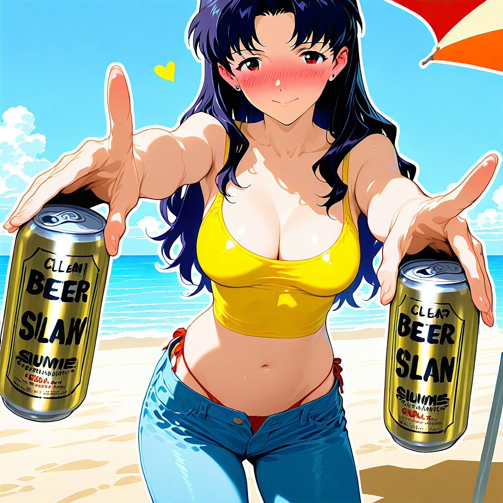 さぁーて、海ではパーっとやらなきゃね！