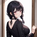 黒髪おさげ巨乳さん_01 2枚目