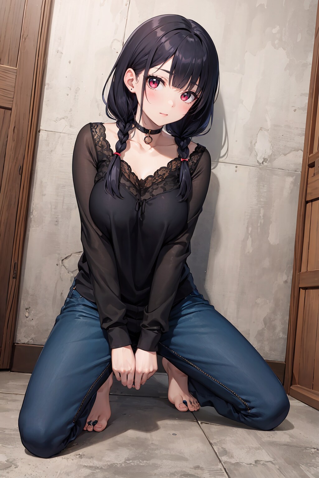 黒髪おさげ巨乳さん_01