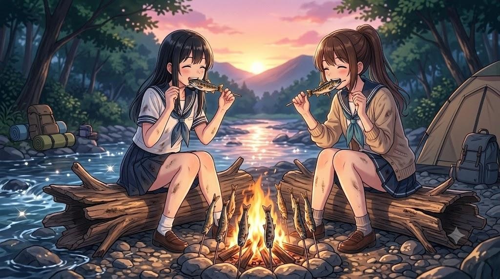 JKの渓流遊び