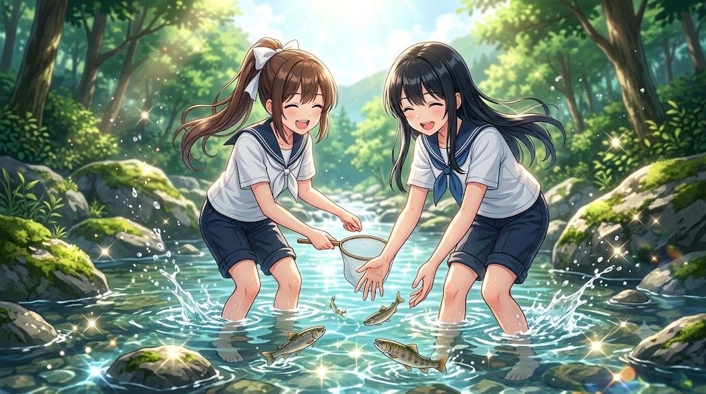 JKの渓流遊び