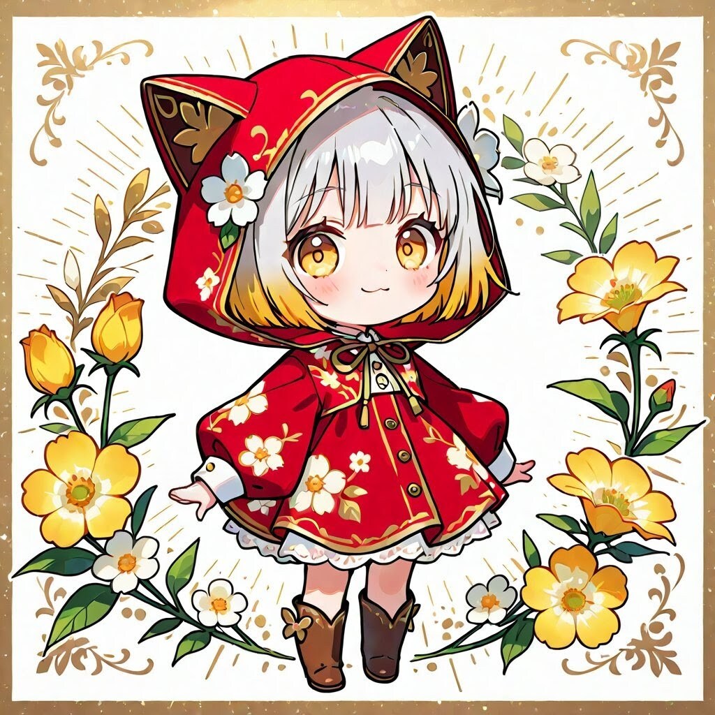 フロルのご挨拶イラストリメイク