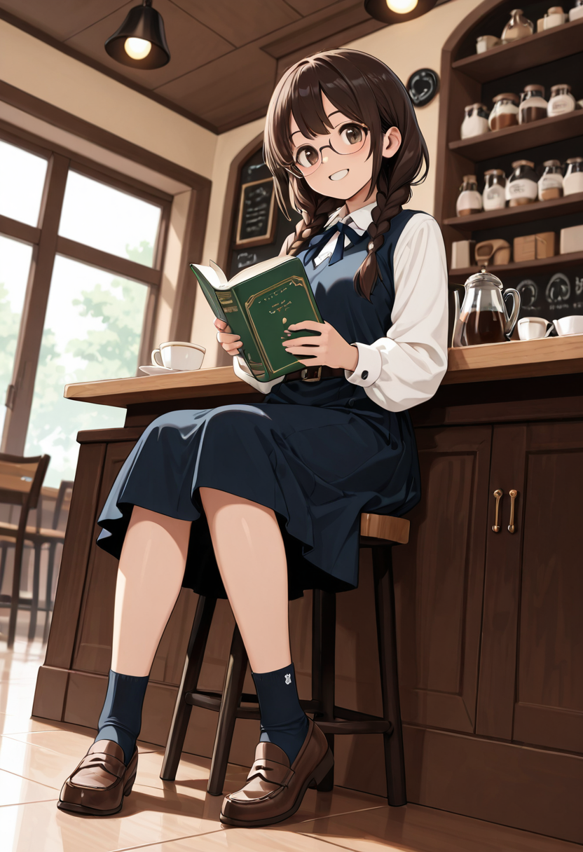 カフェで読書タイム | の人気AIイラスト・グラビア