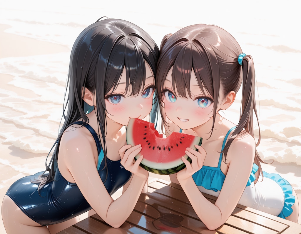 海よりスイカ、より……