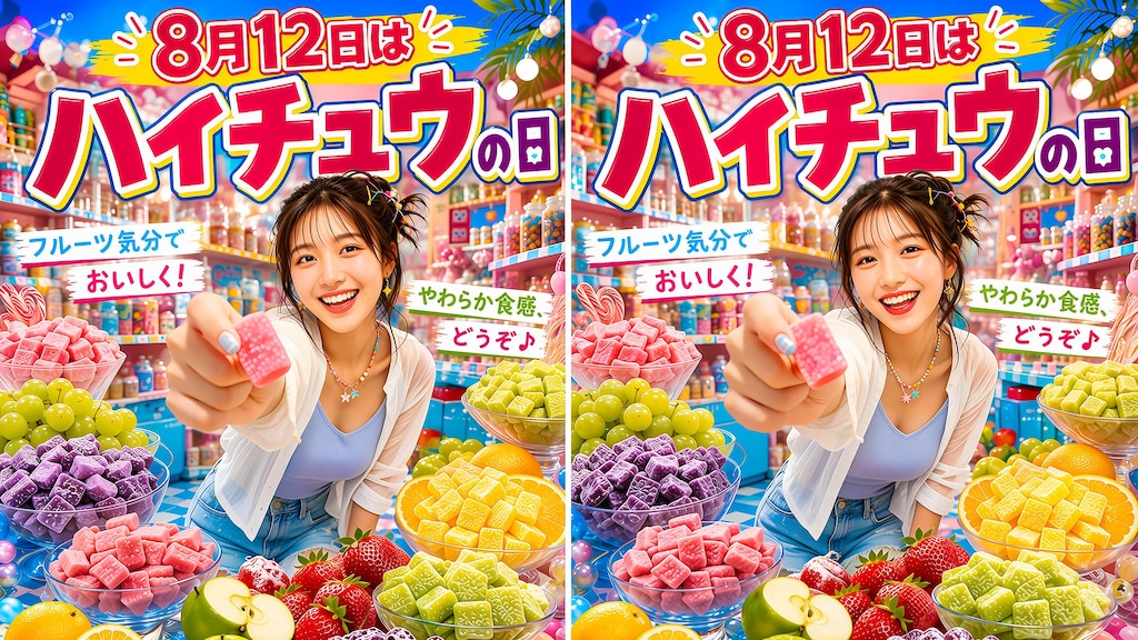 今日の１枚(8月12日)ハイチュウの日