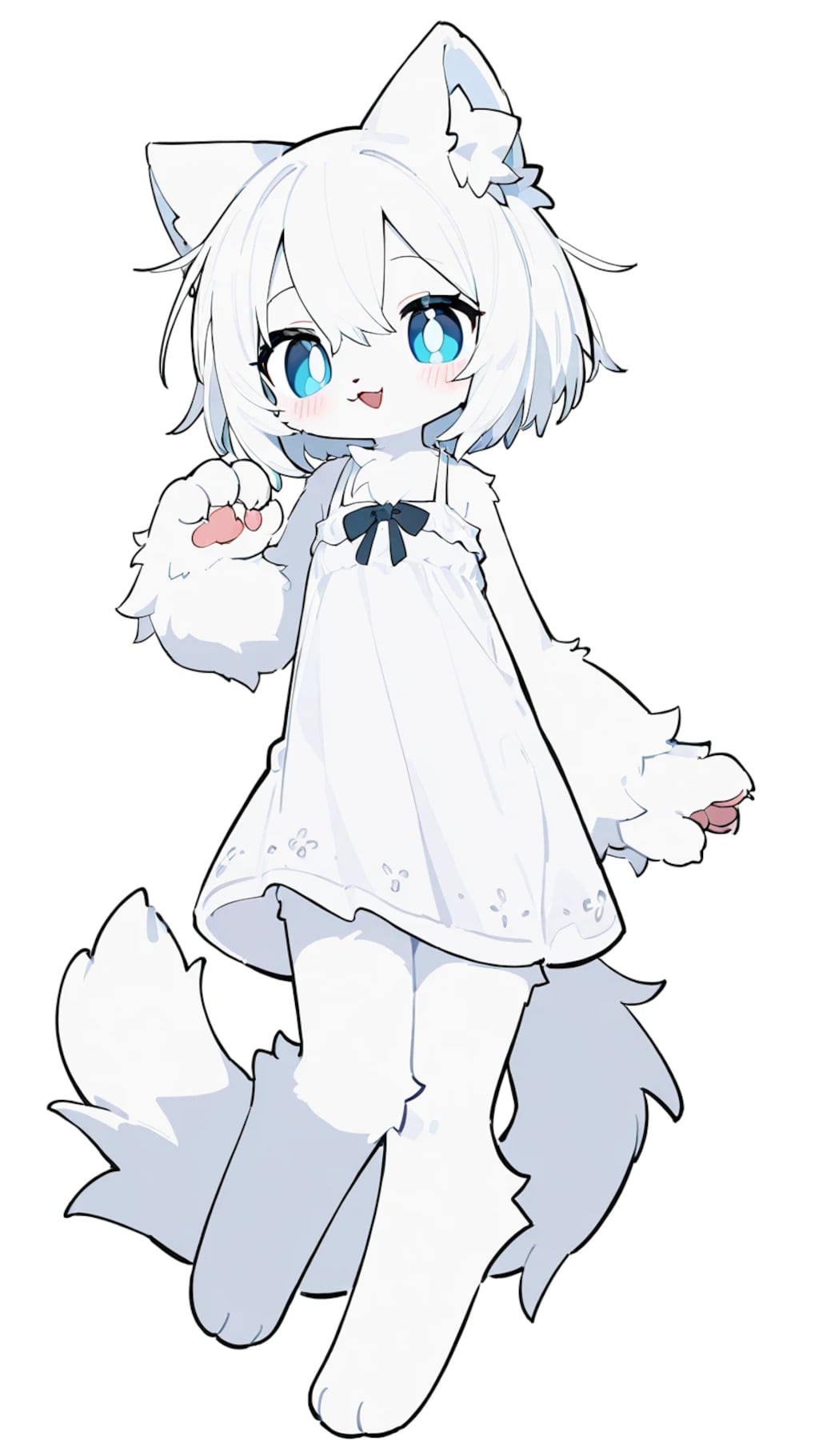 ふわふわな白猫ちゃん