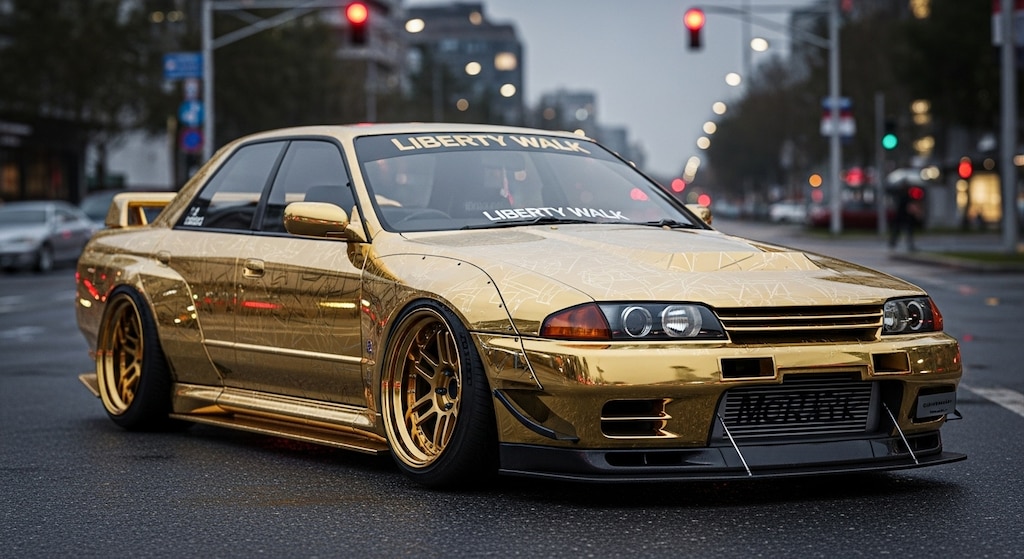 ゴールドリバティーウォークR32セダン