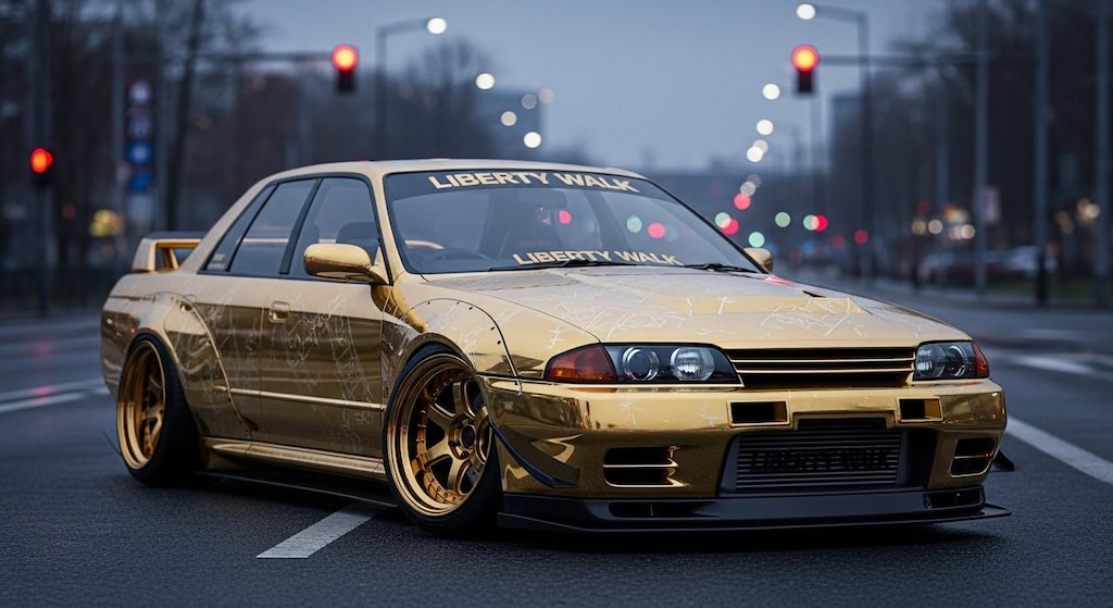 ゴールドリバティーウォークR32セダン