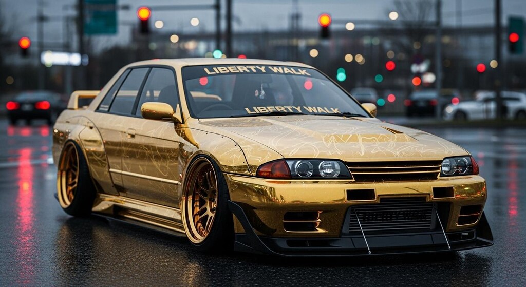 ゴールドリバティーウォークR32セダン