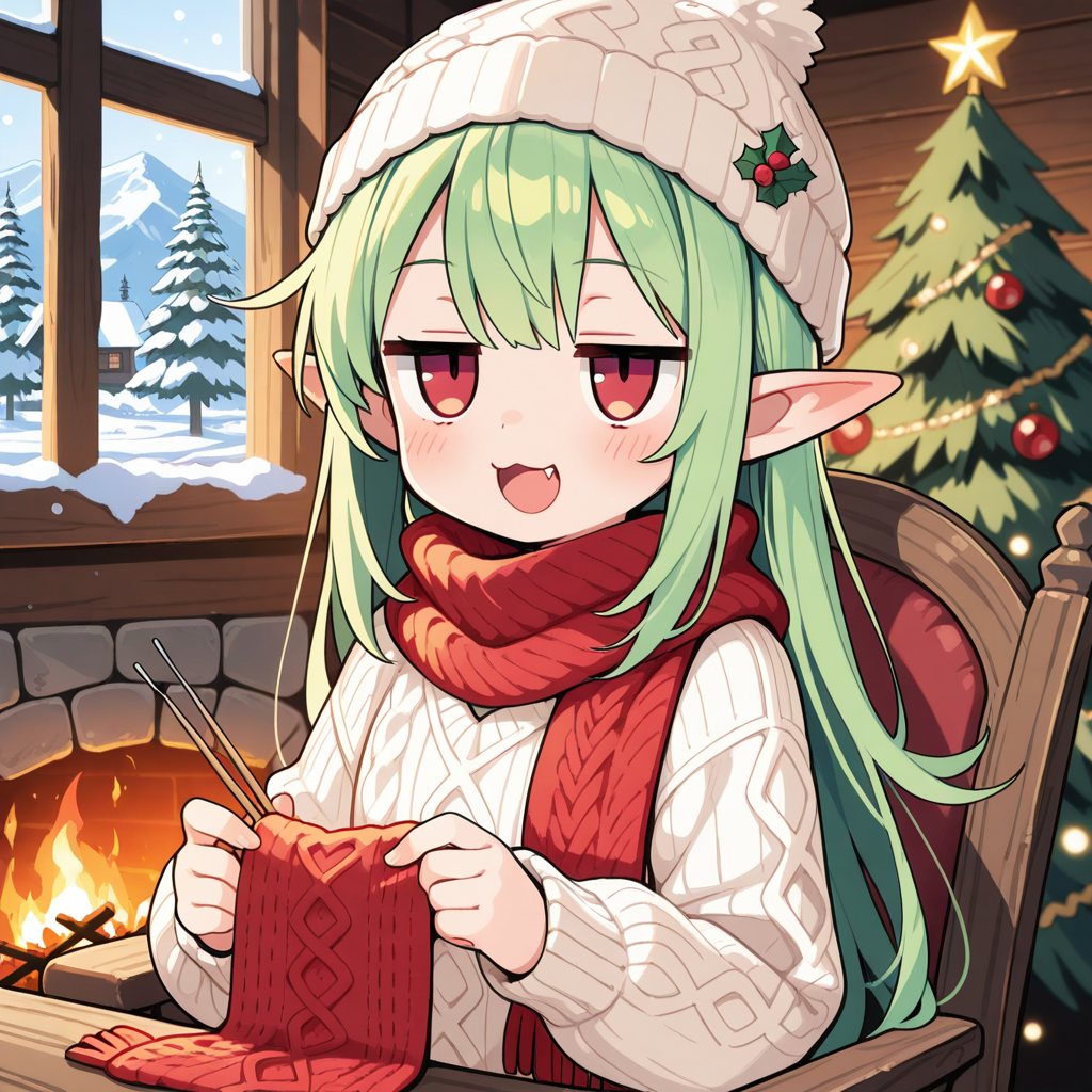 エルフの冬ごもり・・・。