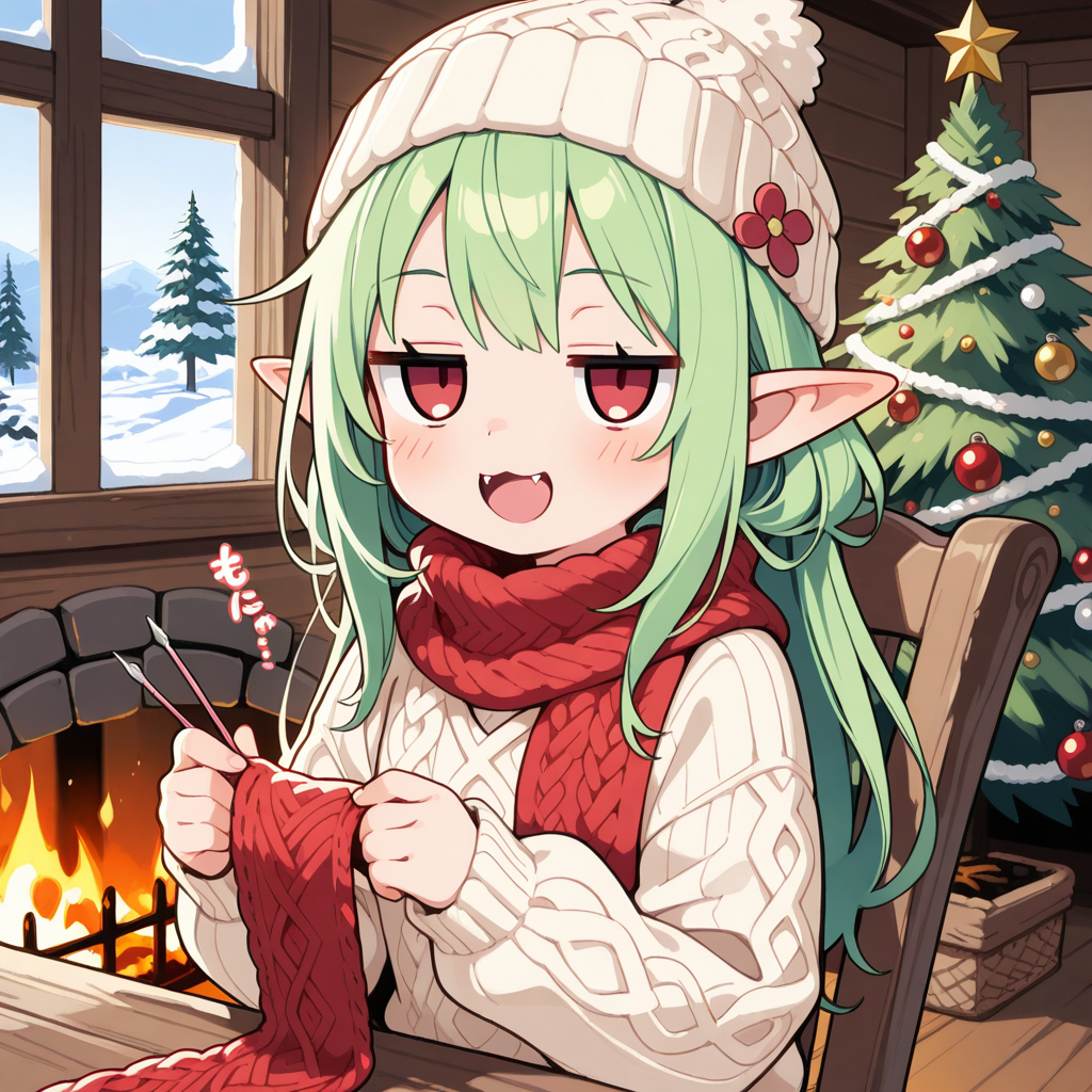 エルフの冬ごもり・・・。