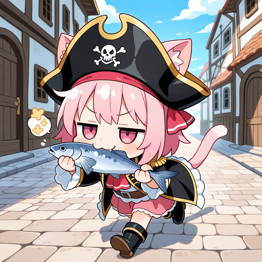 海賊になってもやることは変わらにゃい！！