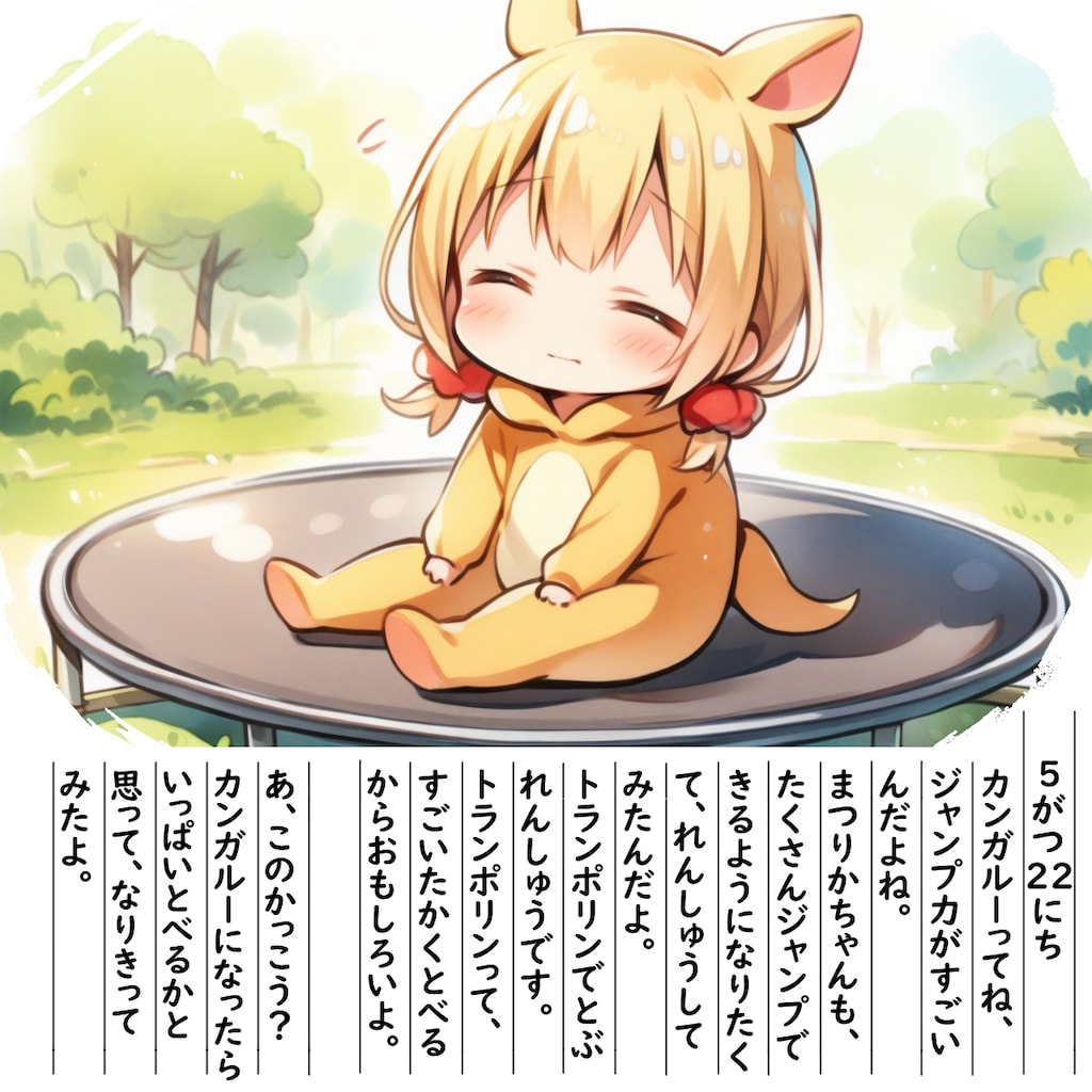 【絵日記】カンガルージャンプ！