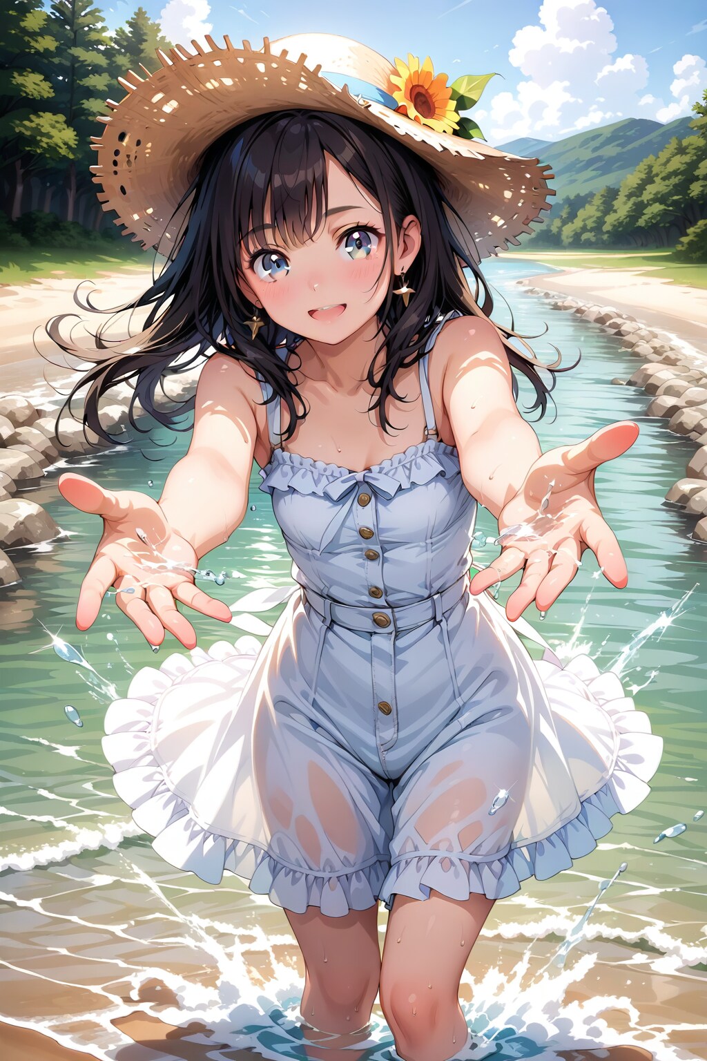 川遊び