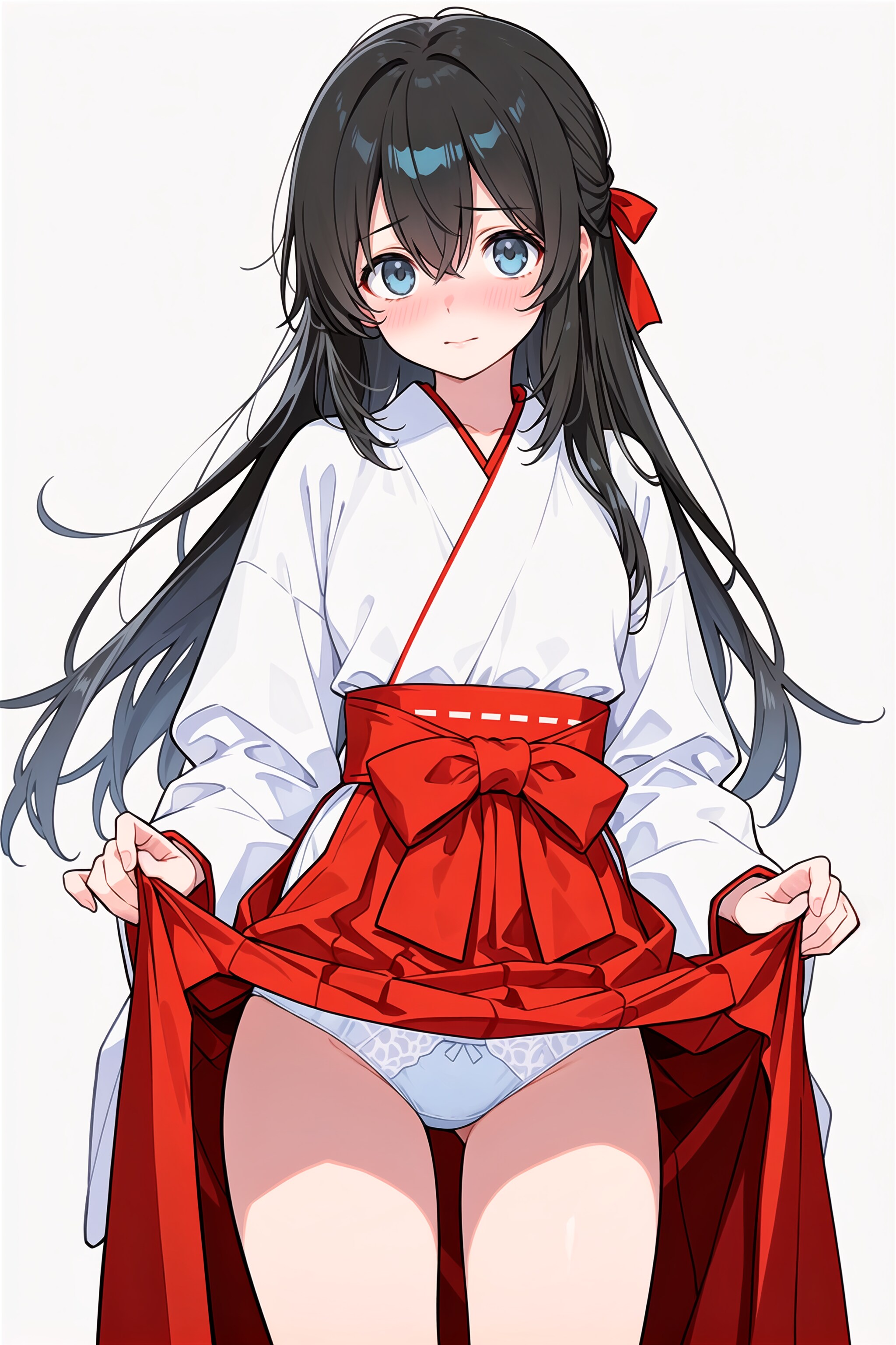 袴のチラは叶わない