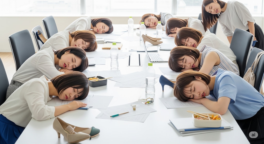 会社で昼寝