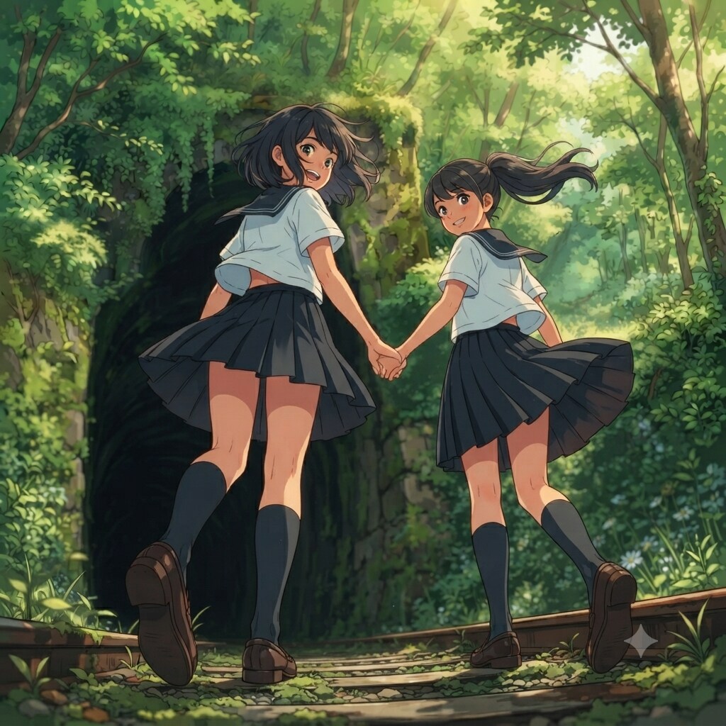 新緑のトンネル | の人気AIイラスト・グラビア
