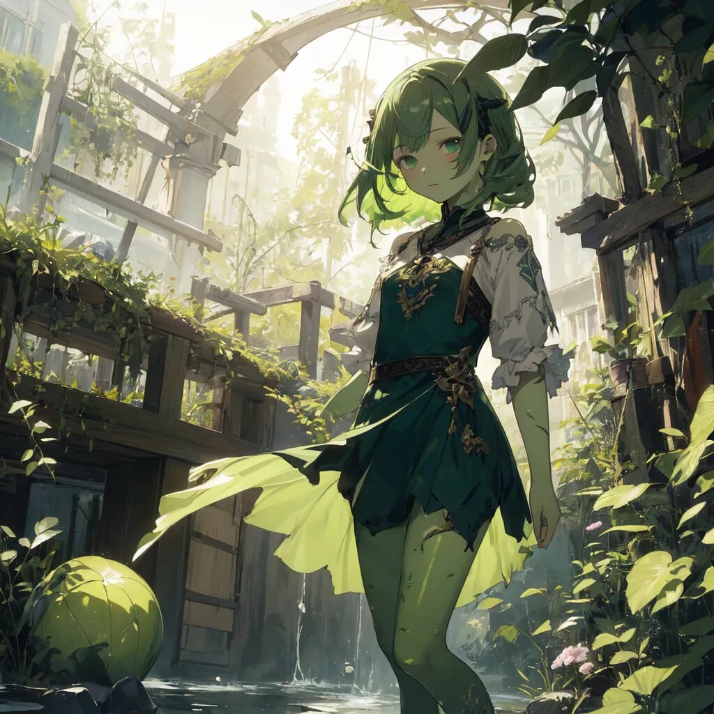 廃墟に住む植物モンスター