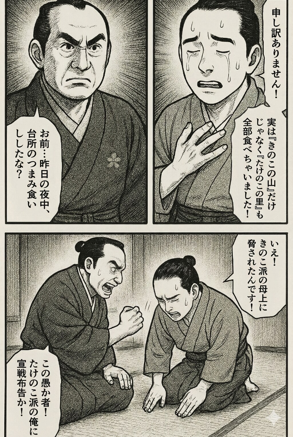 セリフ入れてみました。つまみ食い