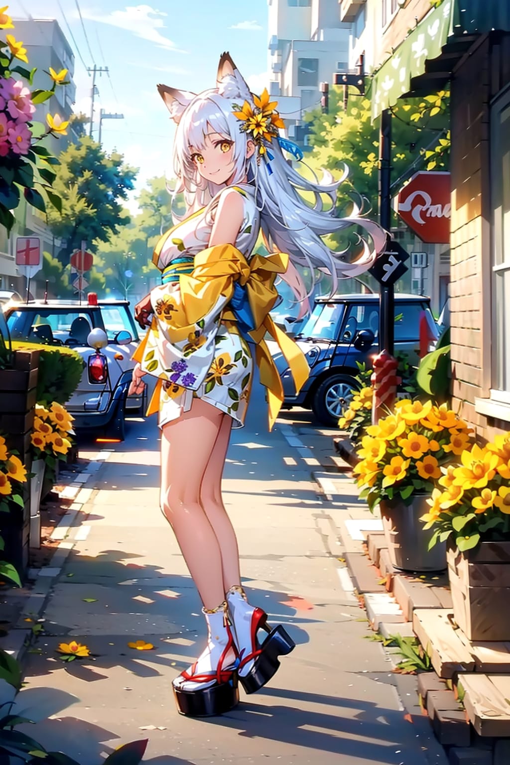 黄色い着物