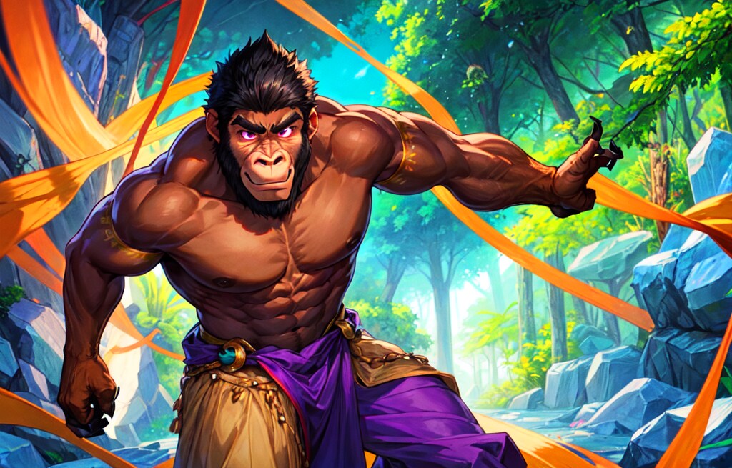 野生の守護者 - ゴリラの試練-（ゴリラと黒髪短髪男性）12枚