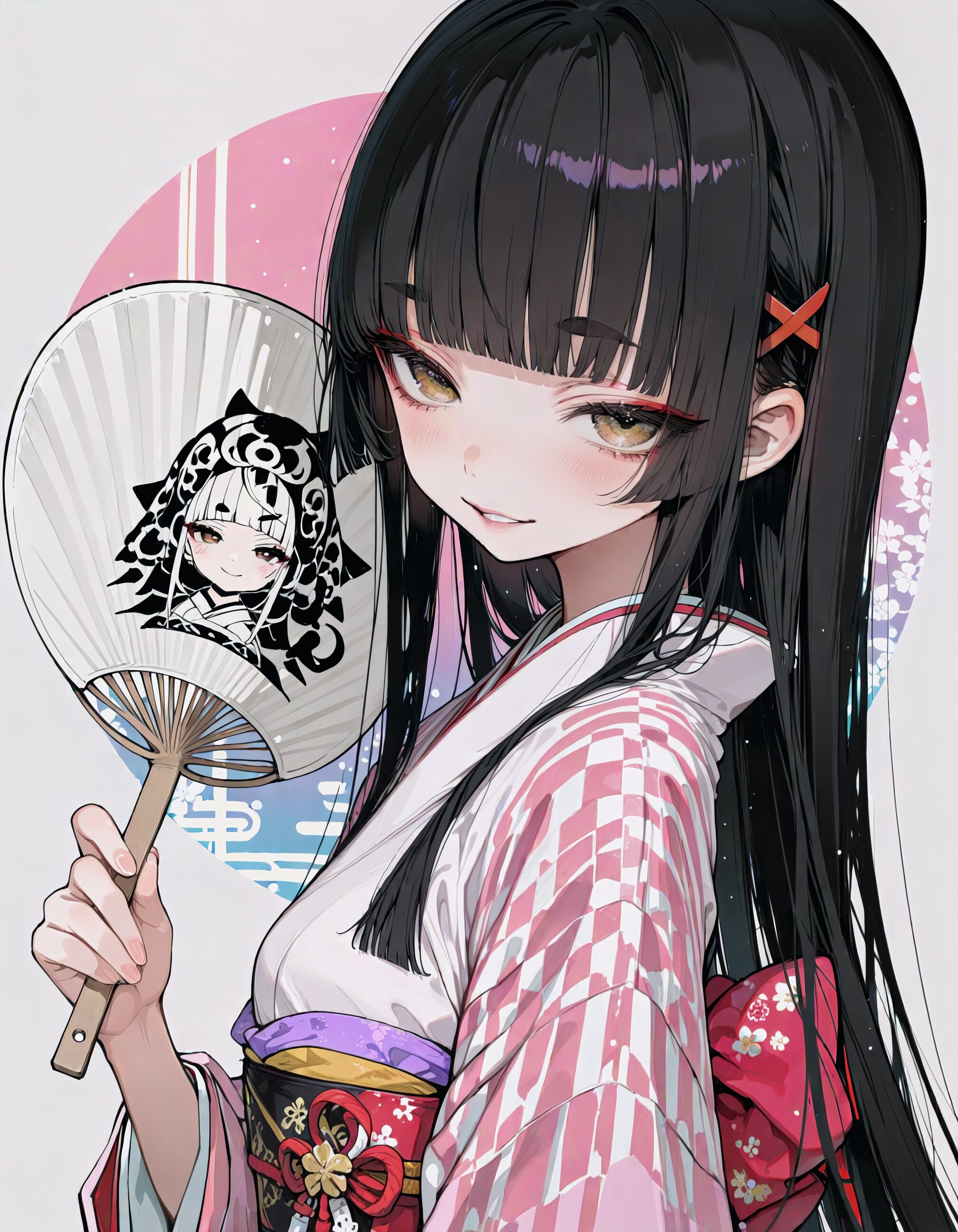 鳥居の下にいた少女