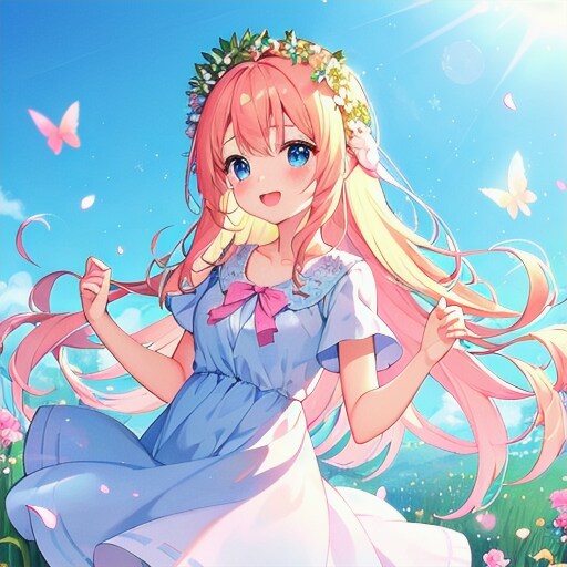 庭園の可愛い妖精さん