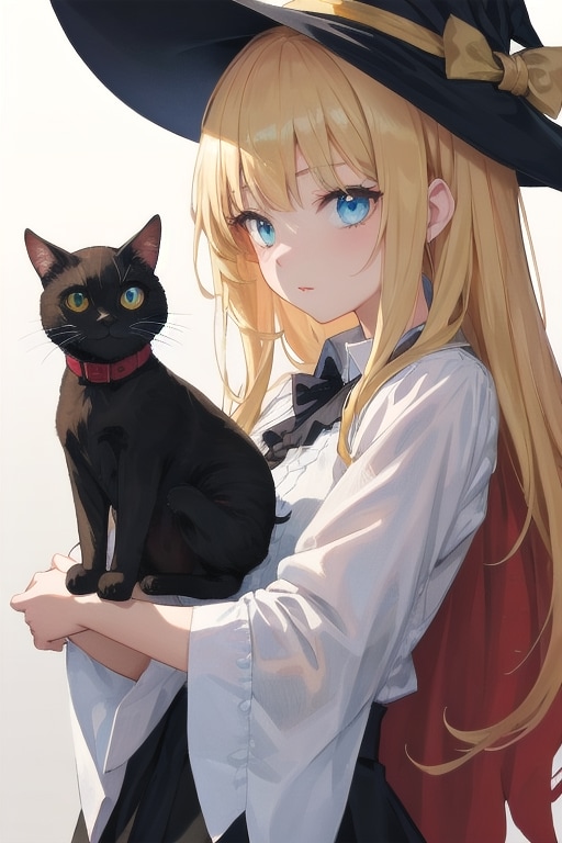 魔女と黒猫 | の人気AIイラスト・グラビア