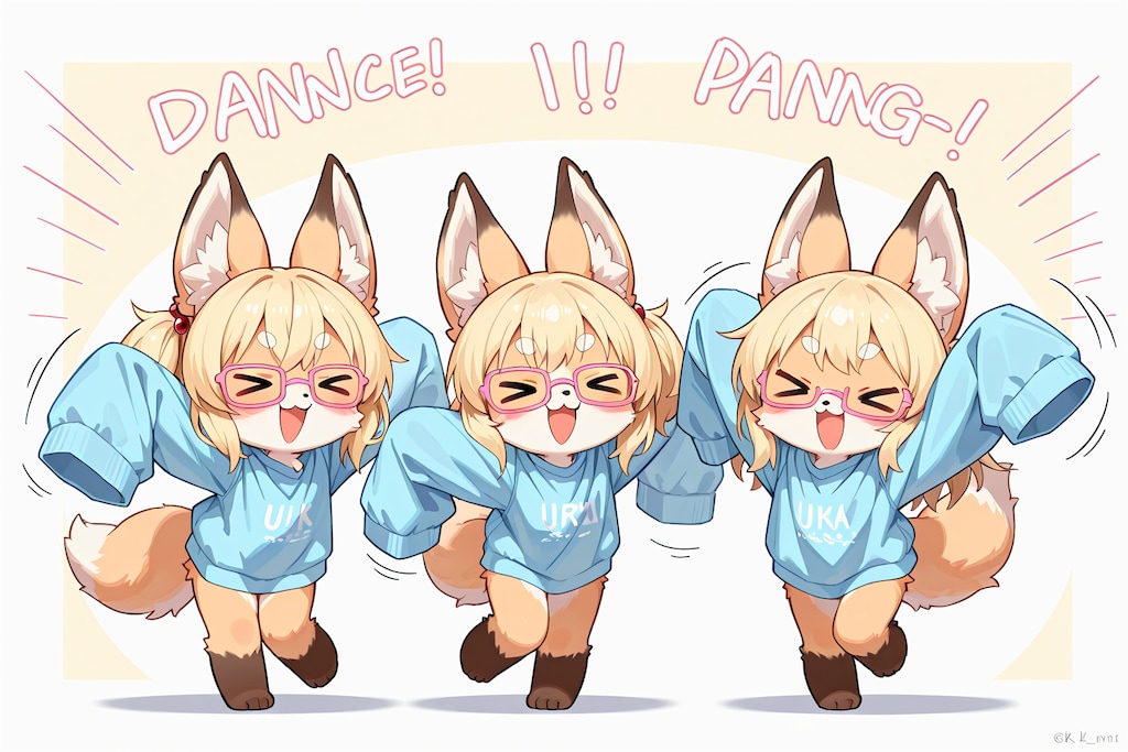 あらぶる眼鏡ケモ萌え袖