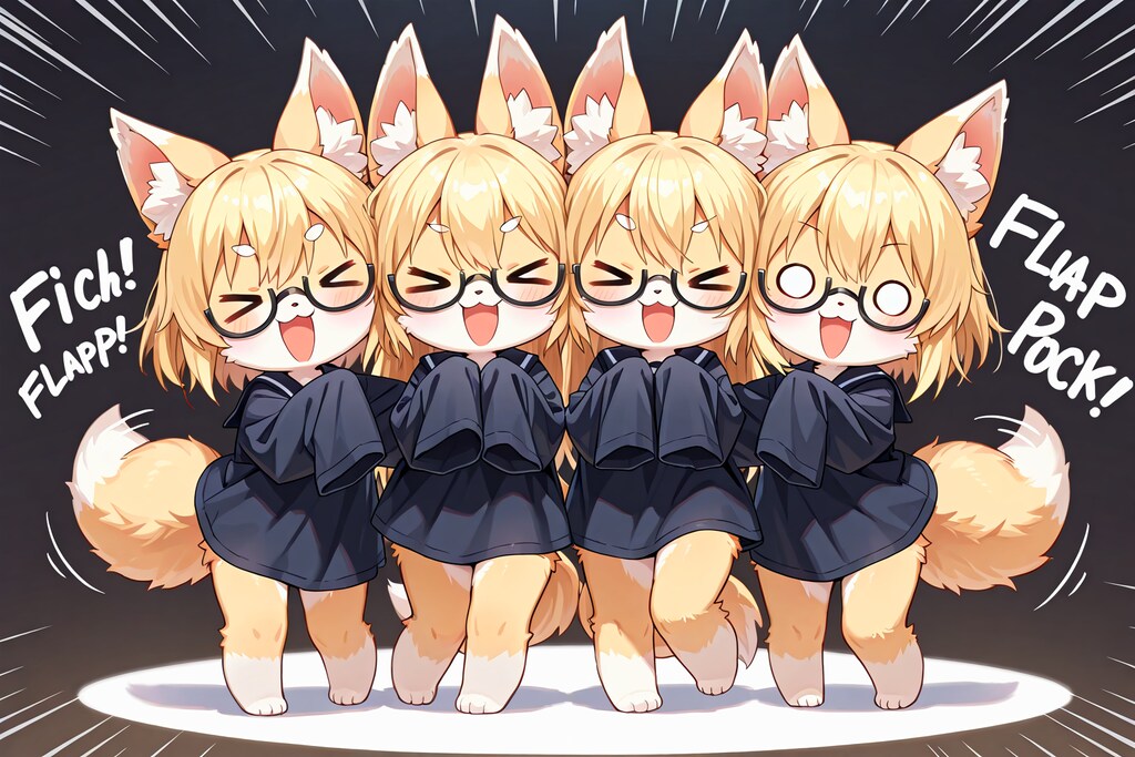 あらぶる眼鏡ケモ萌え袖