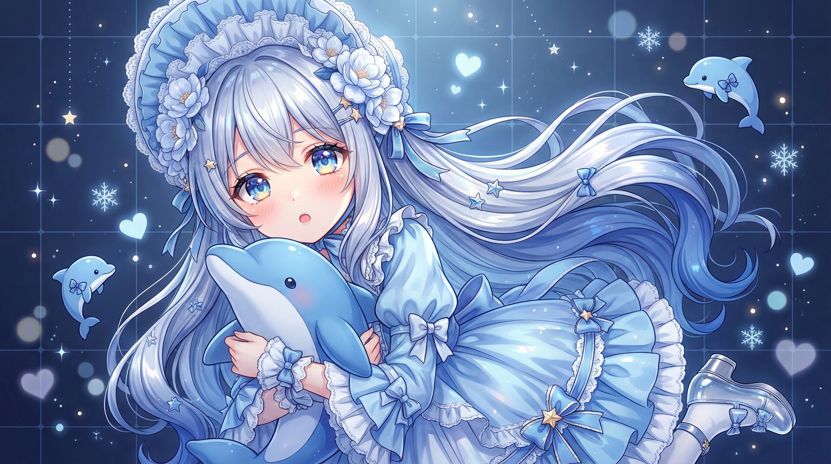 蒼夢の花冠を抱く少女 | の人気AIイラスト・グラビア