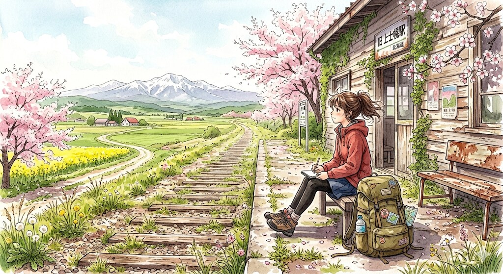 廃線跡の春 | の人気AIイラスト・グラビア