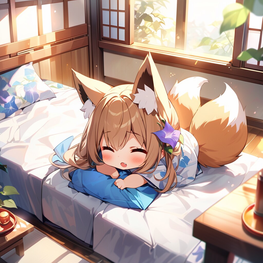 就寝中２　朝寝坊 | の人気AIイラスト・グラビア