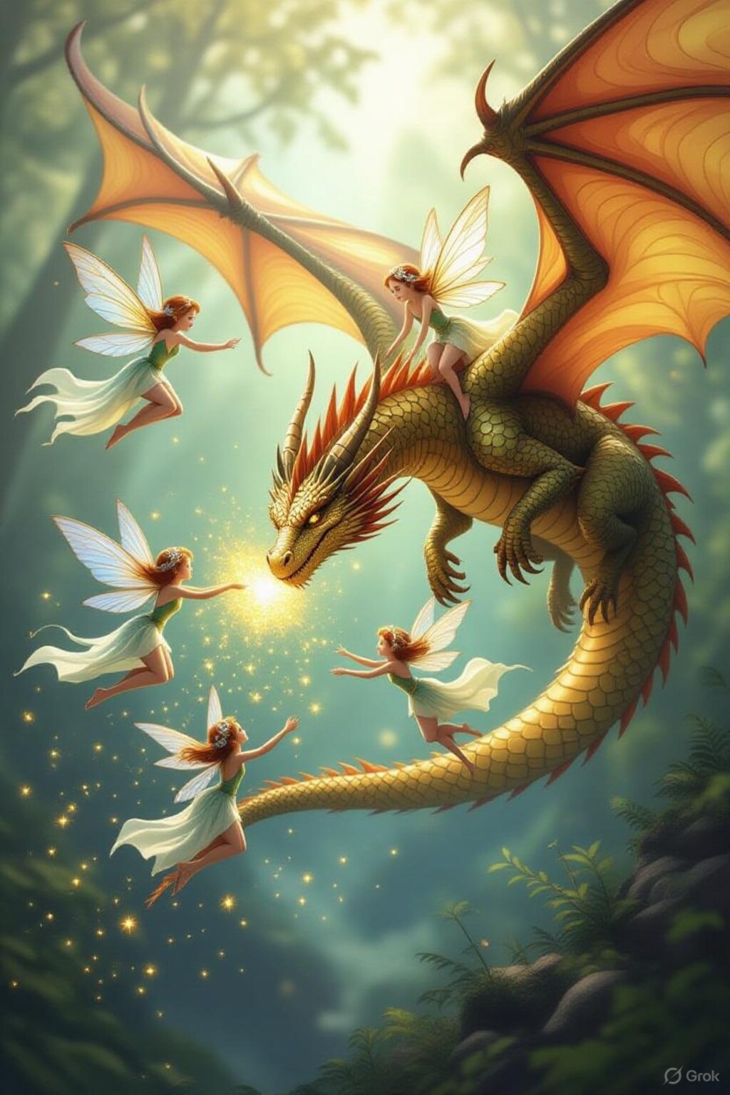 妖精の加護を受けるドラゴン
