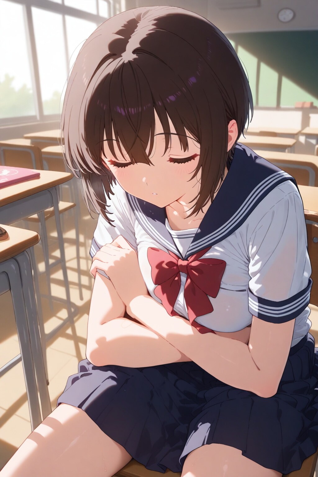 BUTTER_水泳授業後 | の人気AIイラスト・グラビア