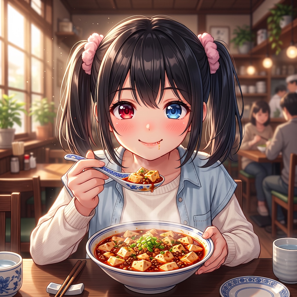 今日のお昼はマーボー豆腐です