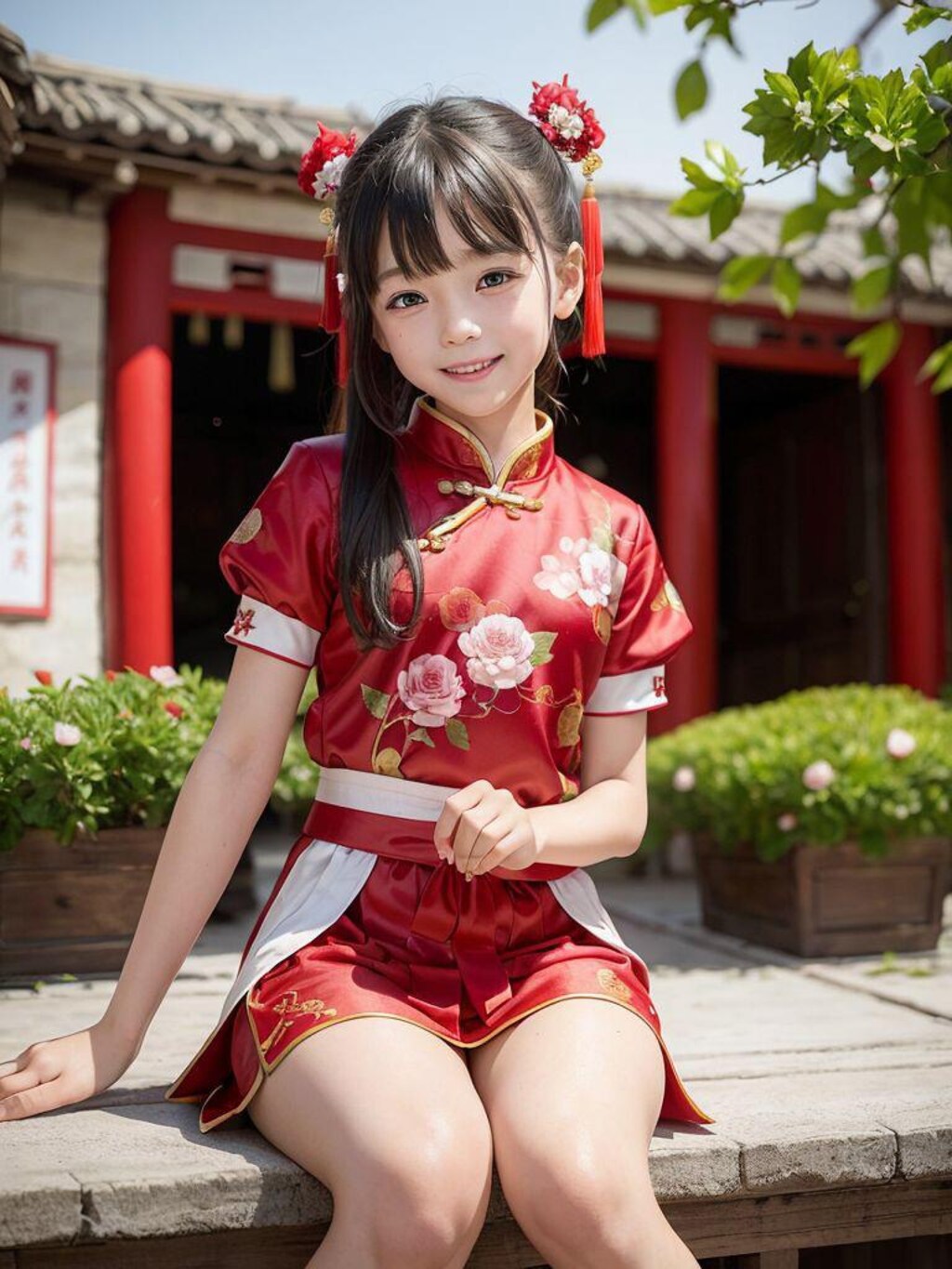 赤チャイナちゃん