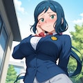 おしっこお漏らしチャレンジ【イ◯リ・リン子】(制服) 3枚目