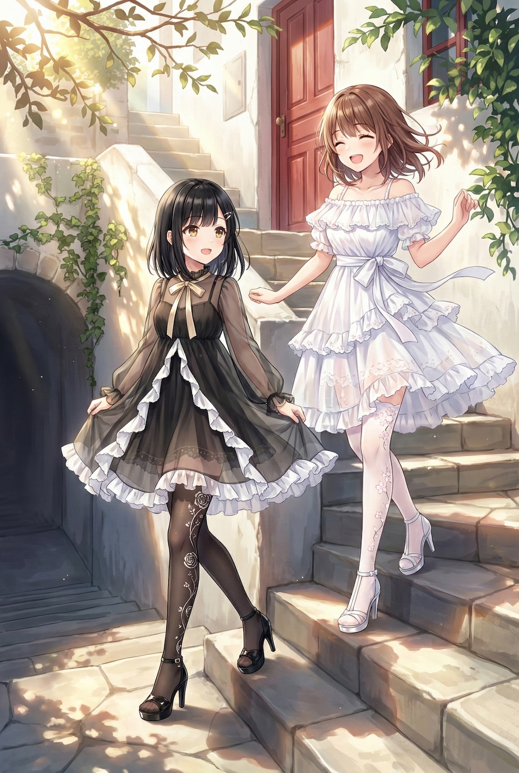 陽だまりの階段に