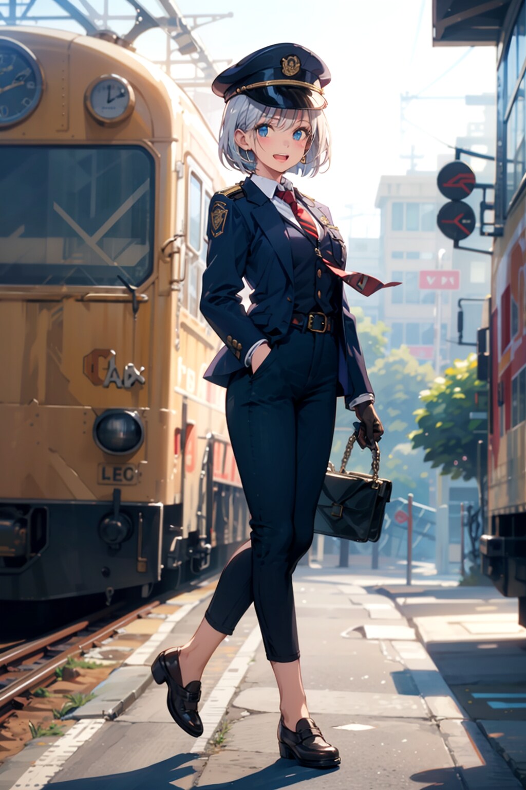 車掌さん　ミオちゃん