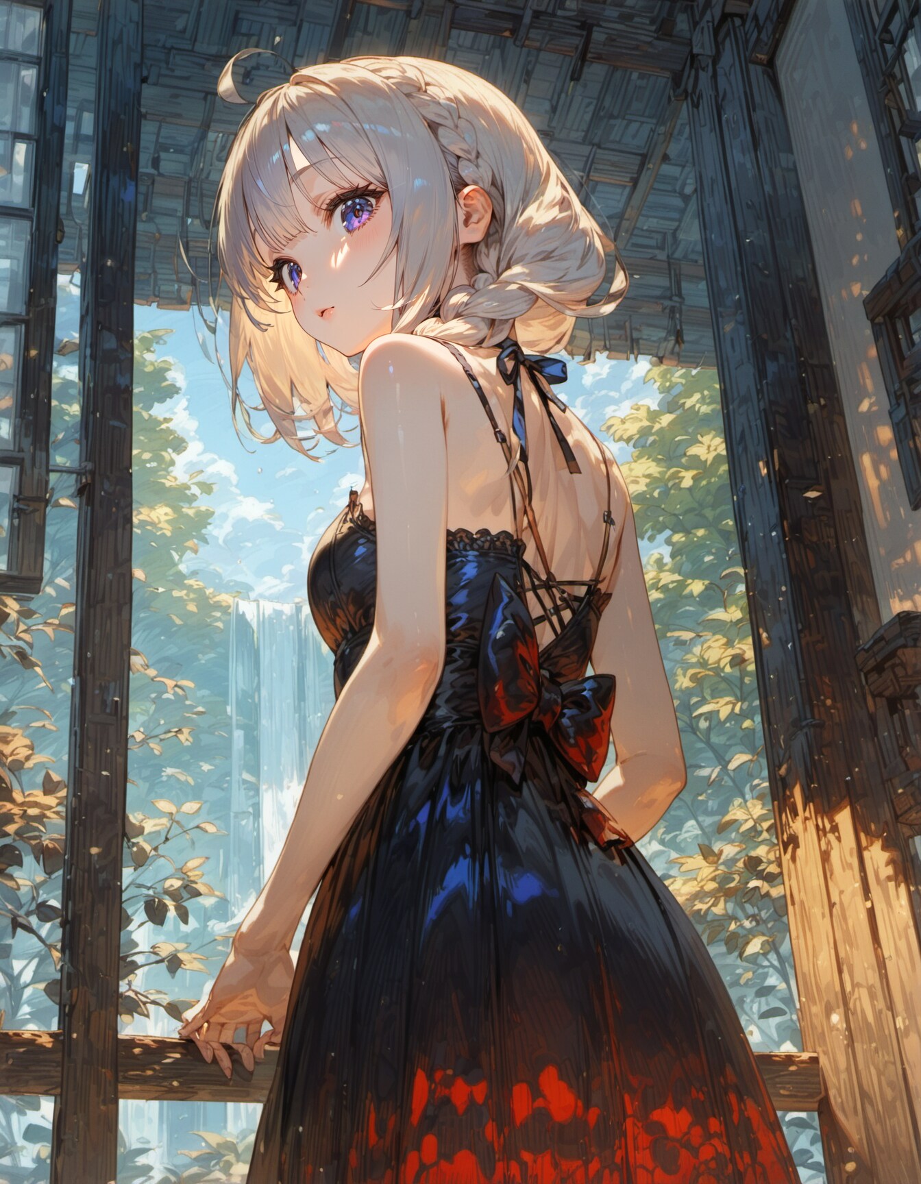 looking back | の人気AIイラスト・グラビア