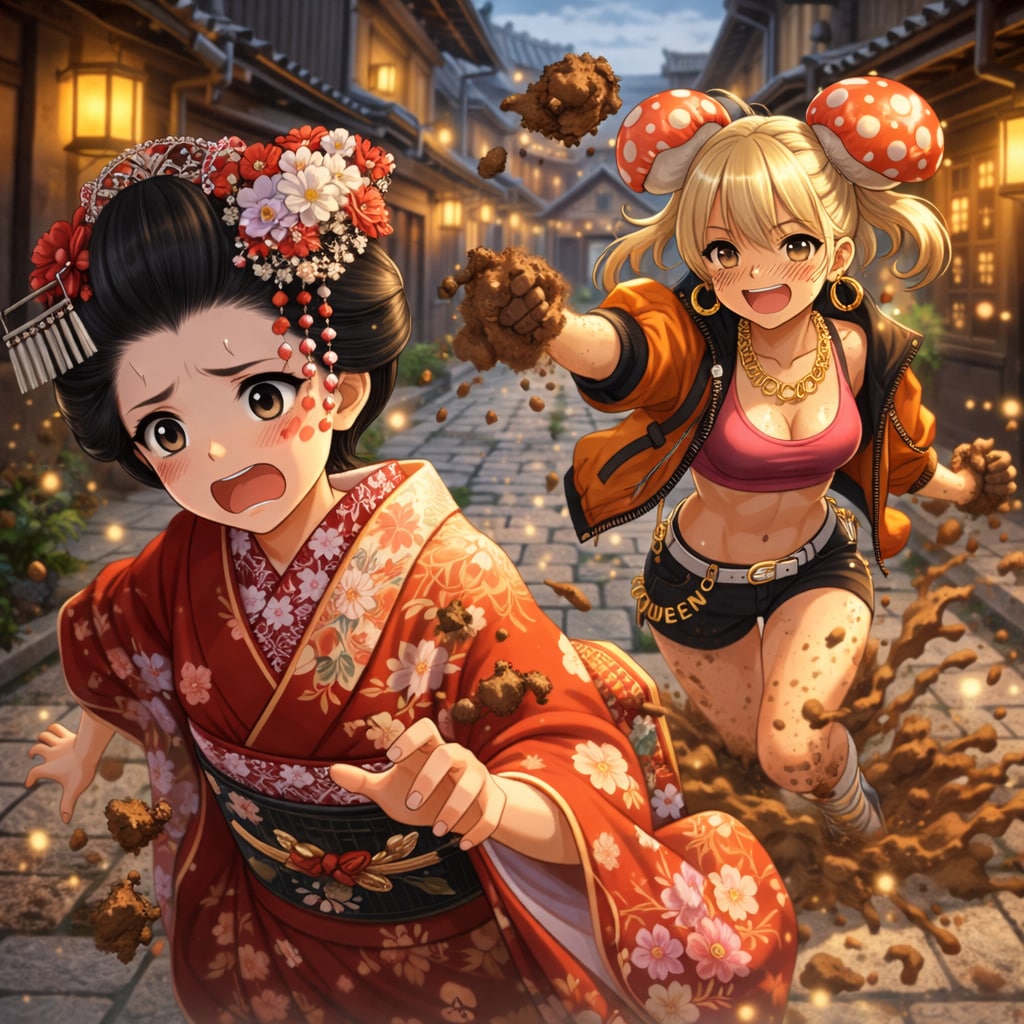 舞妓に泥 | の人気AIイラスト・グラビア