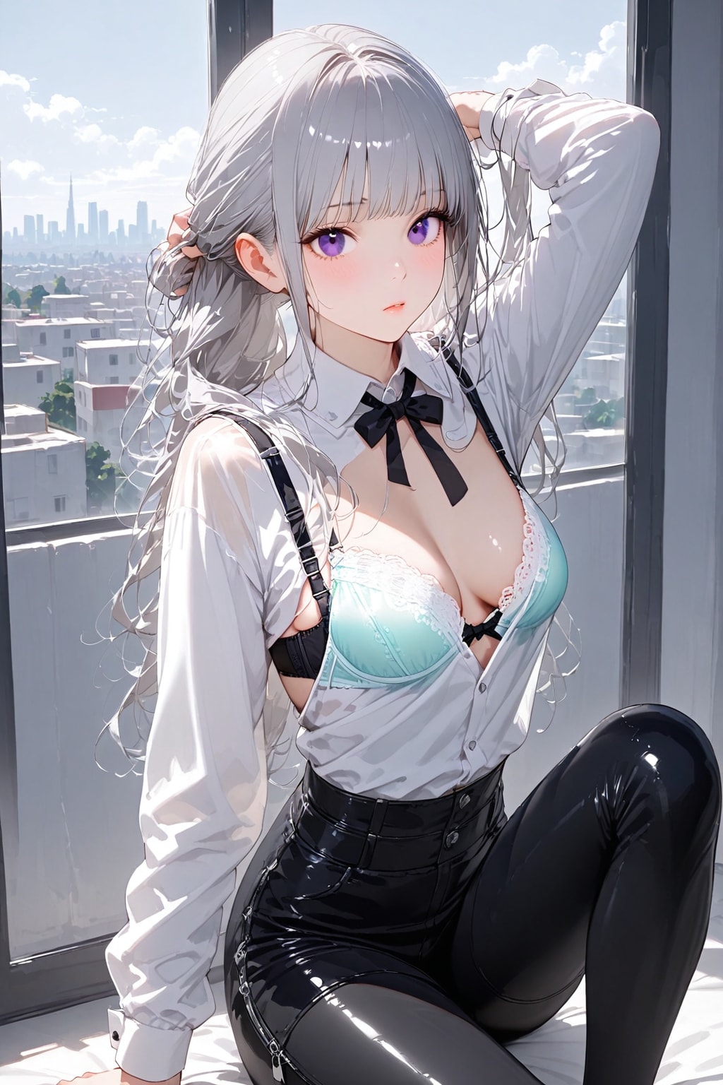 う〜ん❤️少し早く起きちゃったわね❤️……ふわぁ〜〜❤️(´･ωゞ)
