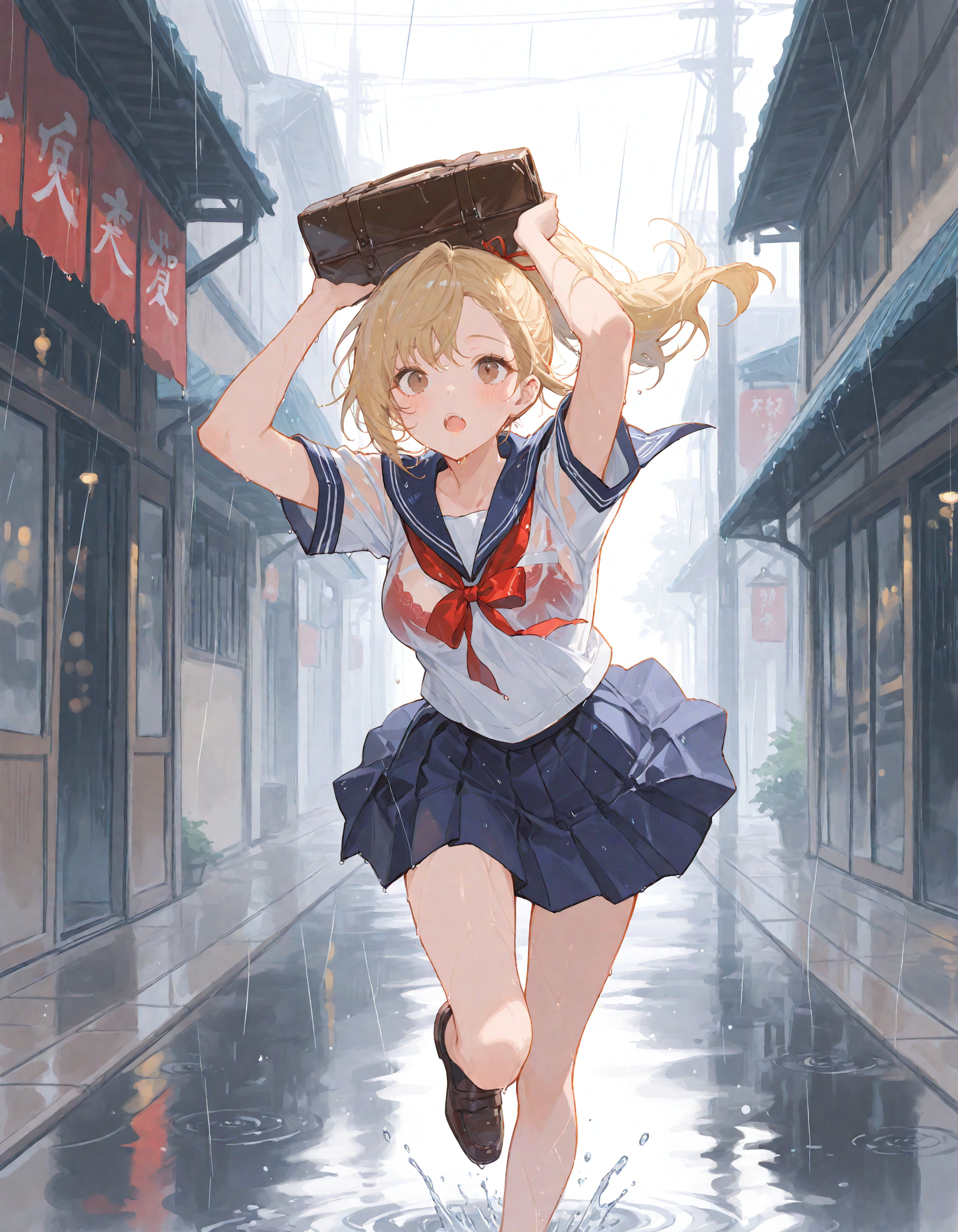 突然の雨