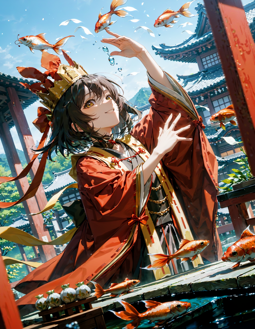 今日は雛祭り・上巳・桃の節句。金魚の日　その２