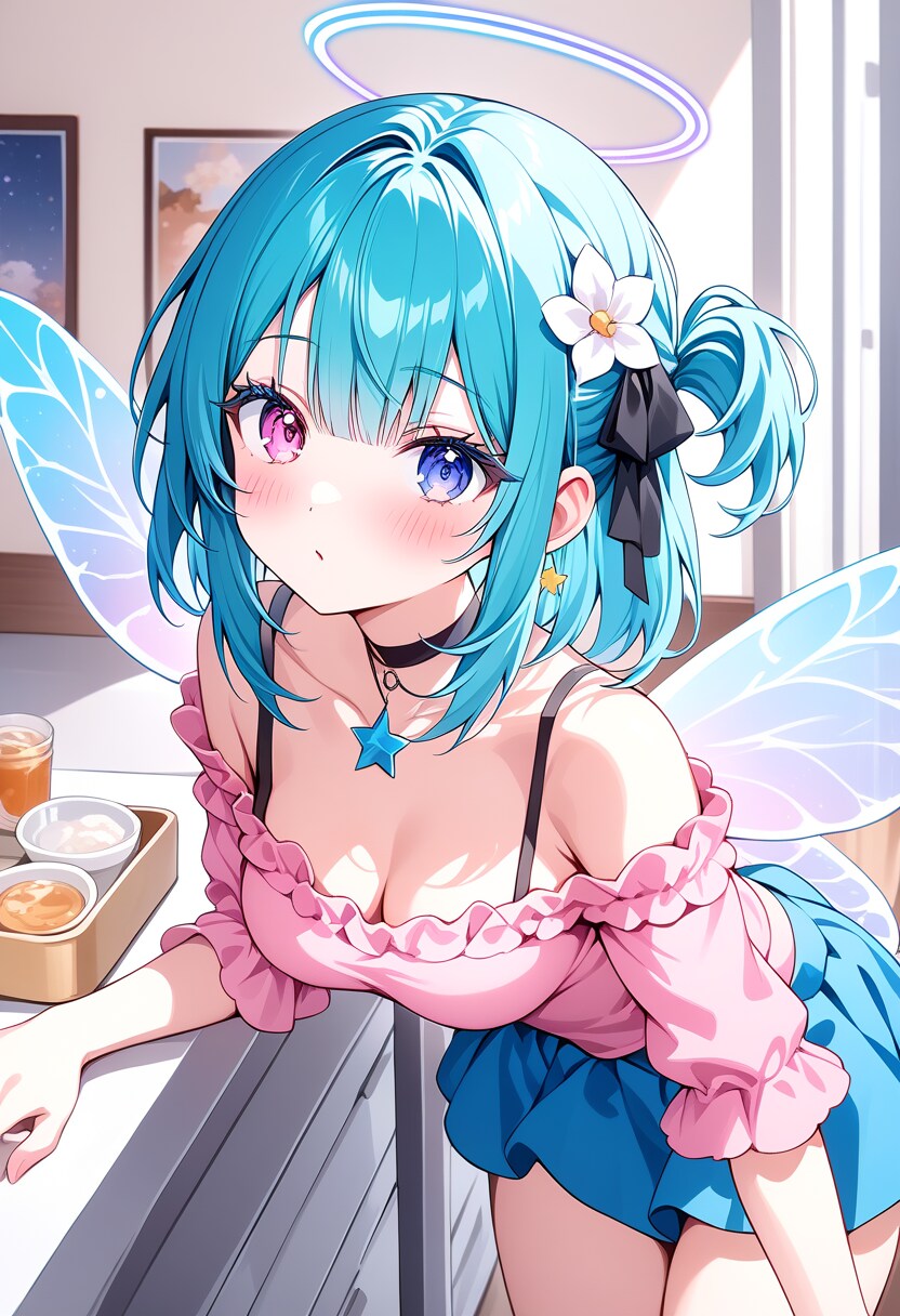 オフショルとミニスカ