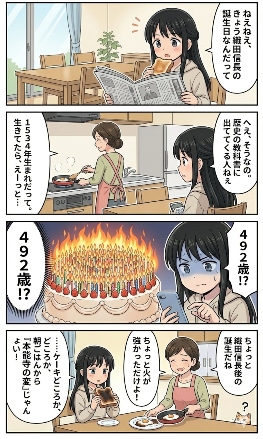 ケーキ炎上の変しょ～！