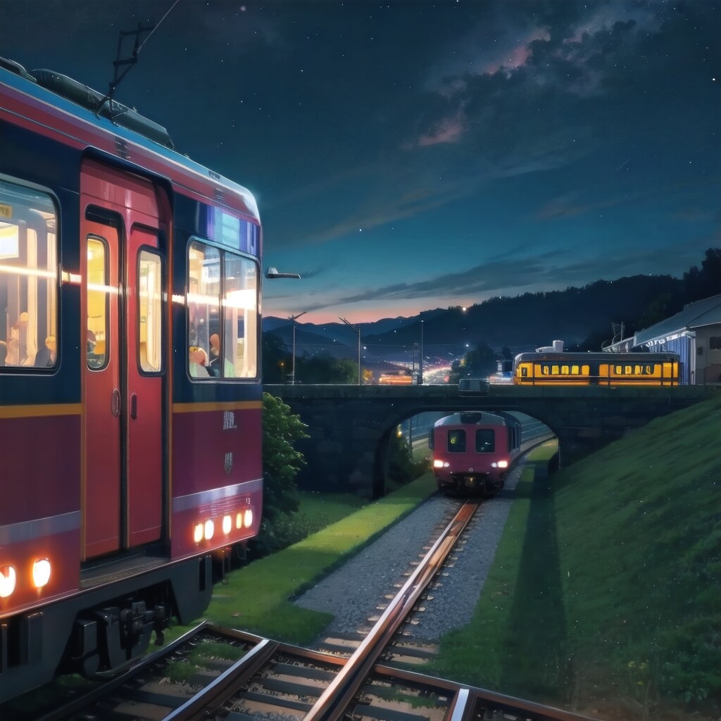 奇妙な電車 | の人気AIイラスト・グラビア