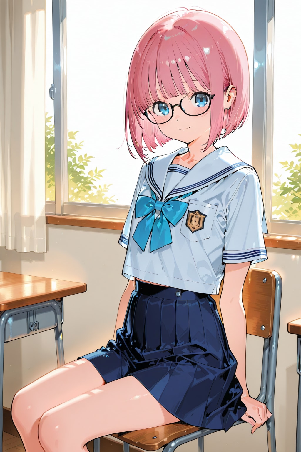 眼鏡をかけた桃花ちゃん♪
